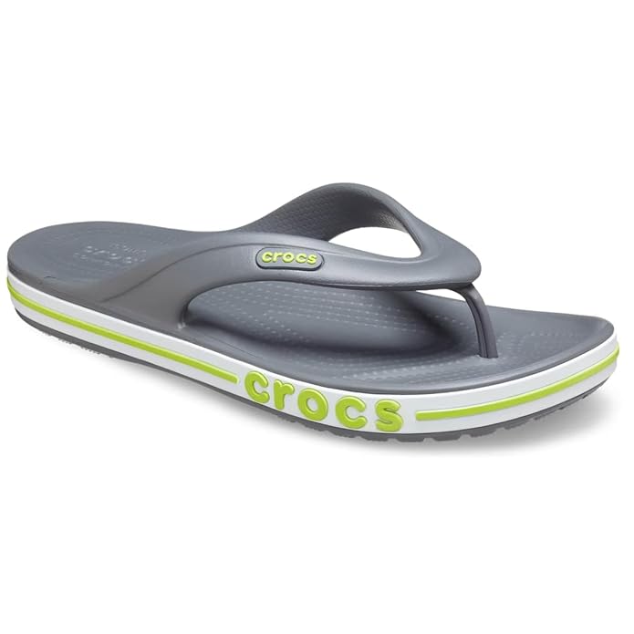 Crocs Unisex Adult Bayaband Flip (Grey Neon)