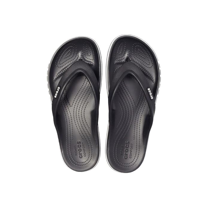 Crocs Unisex Adult Bayaband Flip (Black)