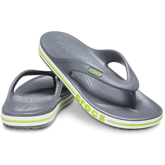 Crocs Unisex Adult Bayaband Flip (Grey Neon)