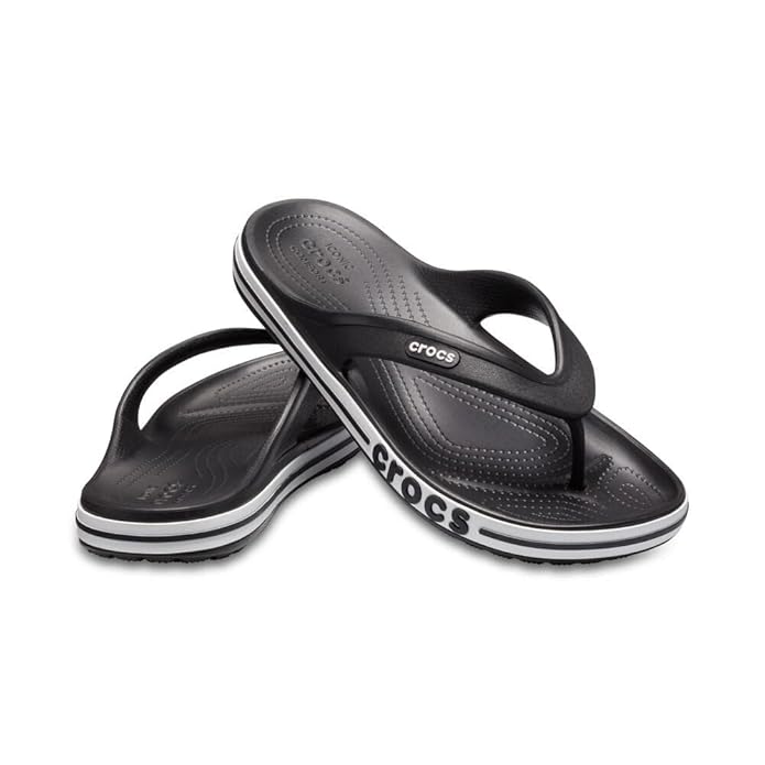 Crocs Unisex Adult Bayaband Flip (Black)