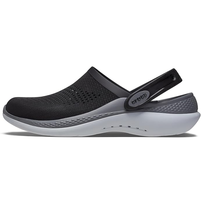 360 Crocs Literide Clogs (Black/Slate Grey)