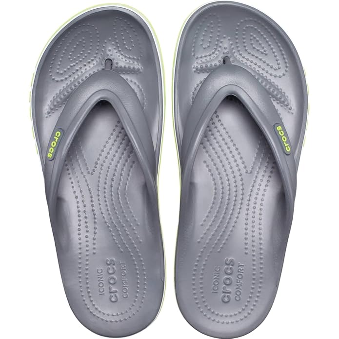 Crocs Unisex Adult Bayaband Flip (Grey Neon)