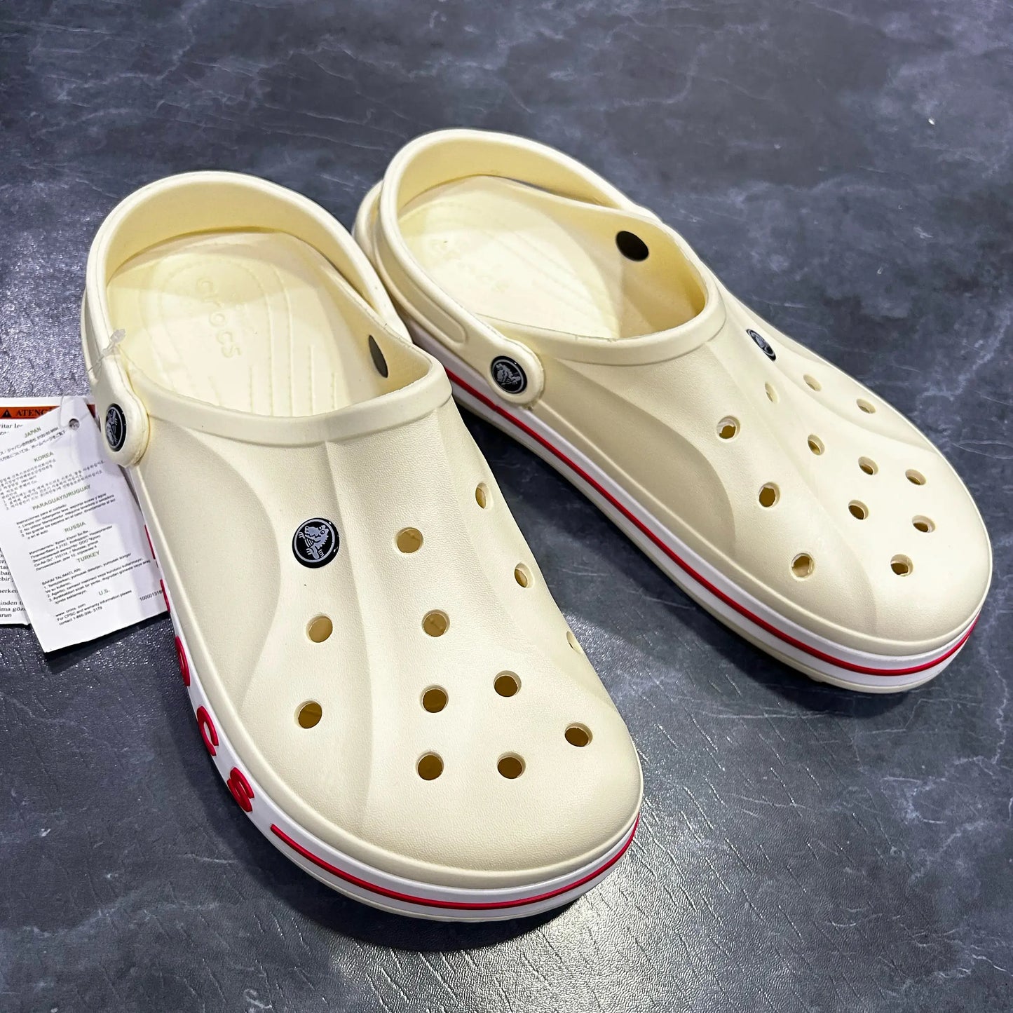 PREMIUM CREAM CROCS BAYABAND