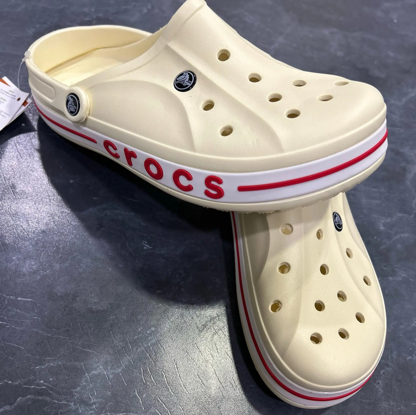 PREMIUM CREAM CROCS BAYABAND